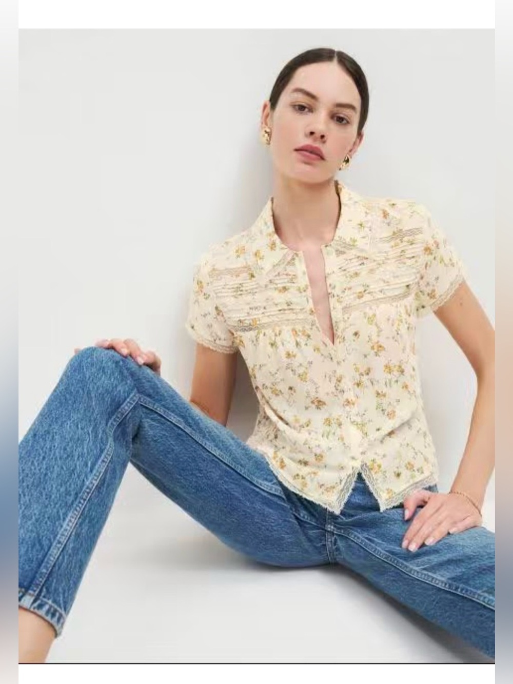 Reformation Vanna Top in Julius – Size Large